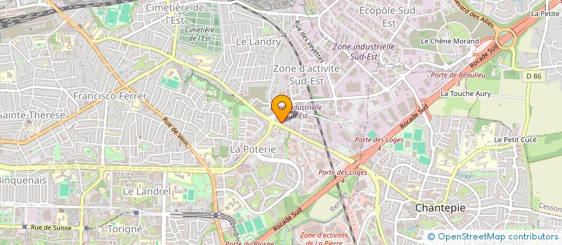 localisation de l'entreprise UNICOM à RENNES