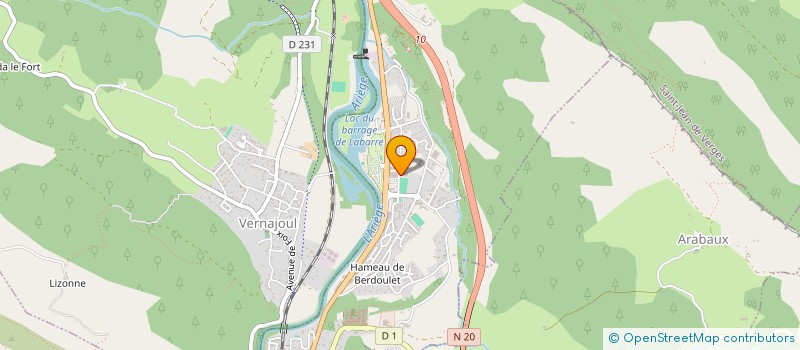 localisation de l'entreprise UNICOM à FOIX