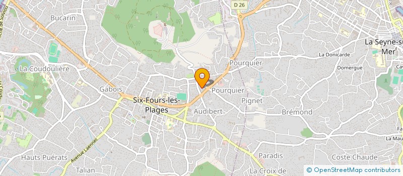 localisation de l'entreprise UNICOPRO à SIX-FOURS-LES-PLAGES