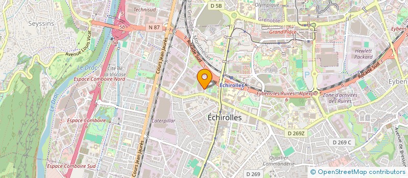 localisation de l'entreprise UNICREA BOIS à ECHIROLLES