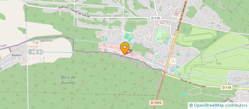 localisation de l'entreprise UNICUISINE à LAMORLAYE