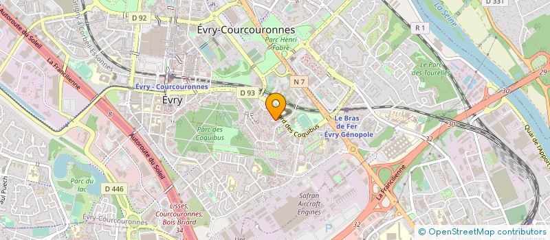 localisation de l'entreprise UNICYCLE à EVRY-COURCOURONNES