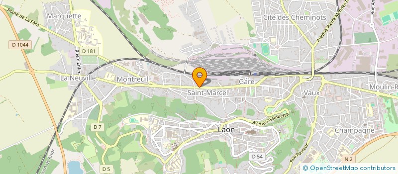 localisation de l'entreprise UNIDECAM à LAON
