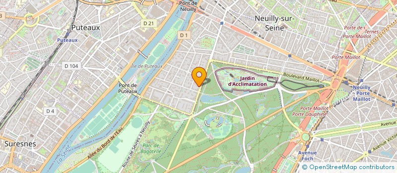 localisation de l'entreprise UNIDENT PALAISEAU à NEUILLY-SUR-SEINE