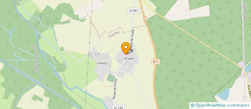 localisation de l'entreprise UNIDLS à CHAMPS
