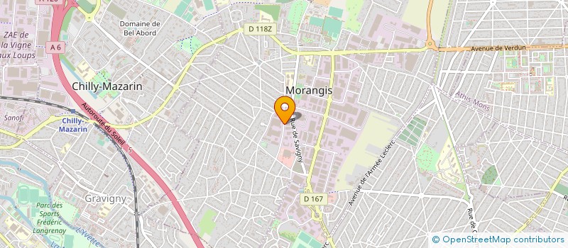 localisation de l'entreprise UNIDOC à MORANGIS