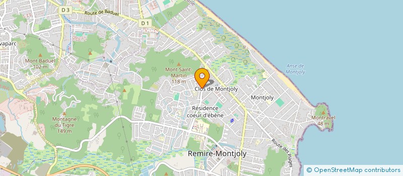localisation de l'entreprise UNIDOM  REMIRE-MONTJOLY