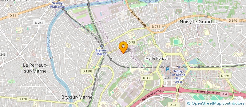 localisation de l'entreprise UNIDUSTRIE à BRY-SUR-MARNE