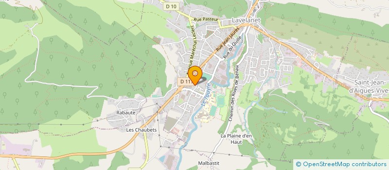 localisation de l'entreprise UNIFOCAL à LAVELANET
