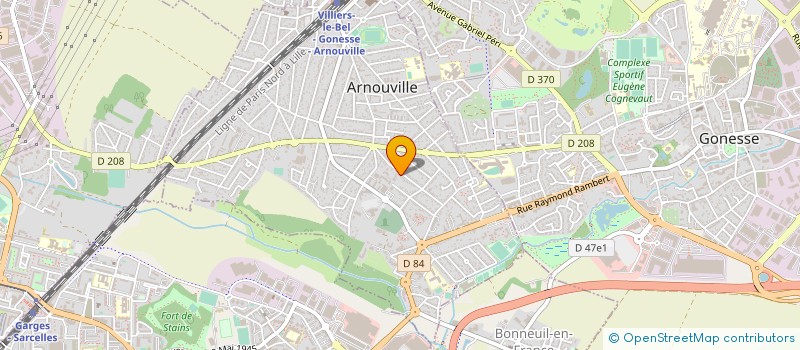 localisation de l'entreprise UNIFOOD  ARNOUVILLE