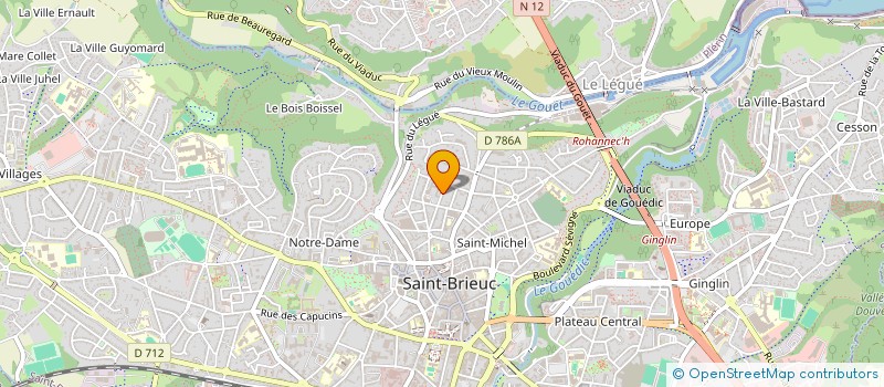 localisation de l'entreprise UNIFORM à SAINT-BRIEUC