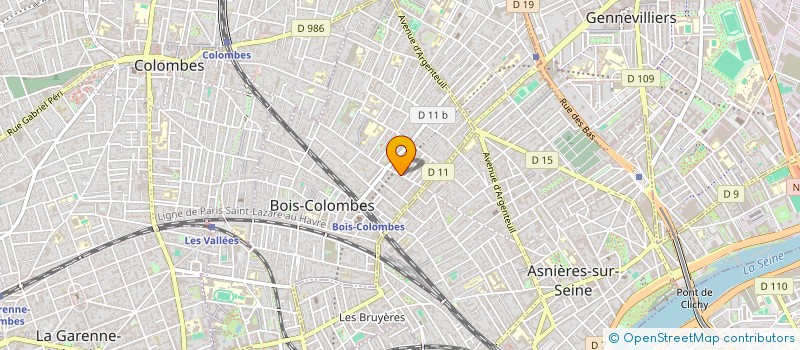 localisation de l'entreprise UNIFORMS SAS à BOIS-COLOMBES