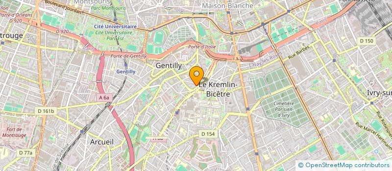 localisation de l'entreprise UNIFORP UNION FORMAT PERMANENT  GENTILLY