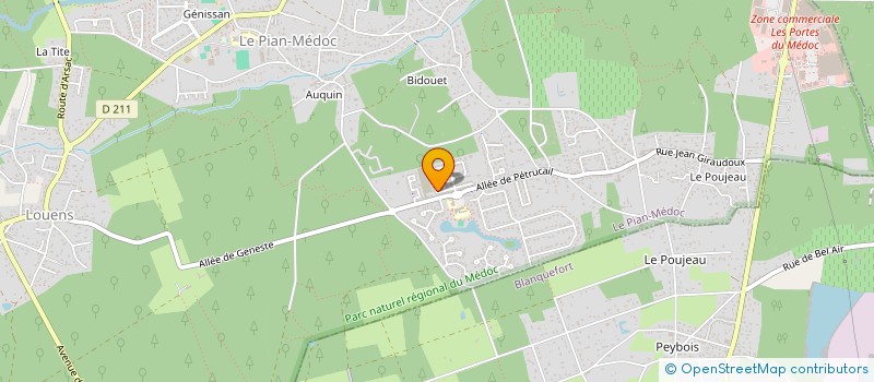 localisation de l'entreprise UNIFOX à LE PIAN-MEDOC