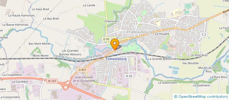 localisation de l'entreprise UNIFRUIT  CHATEAUBOURG