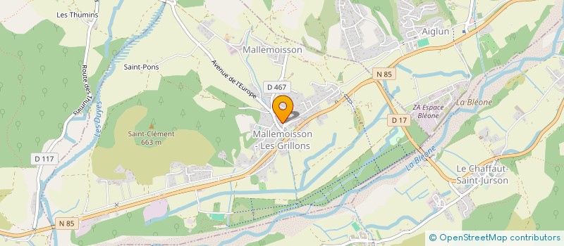 localisation de l'entreprise UNIFRUITS II à MALLEMOISSON