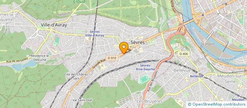 localisation de l'entreprise UNIGLOBE à SEVRES