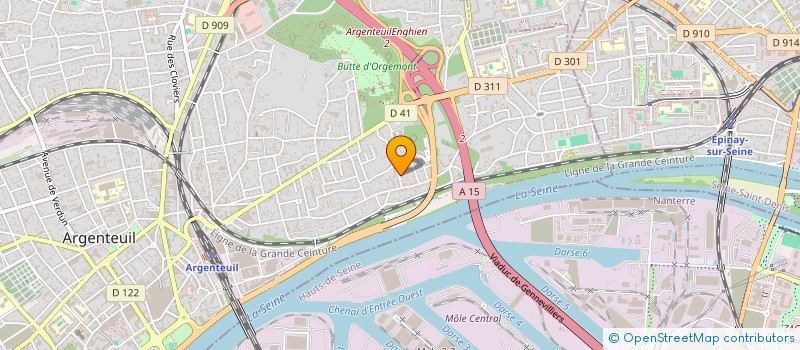 localisation de l'entreprise UNIGLOBE SURGELES à ARGENTEUIL