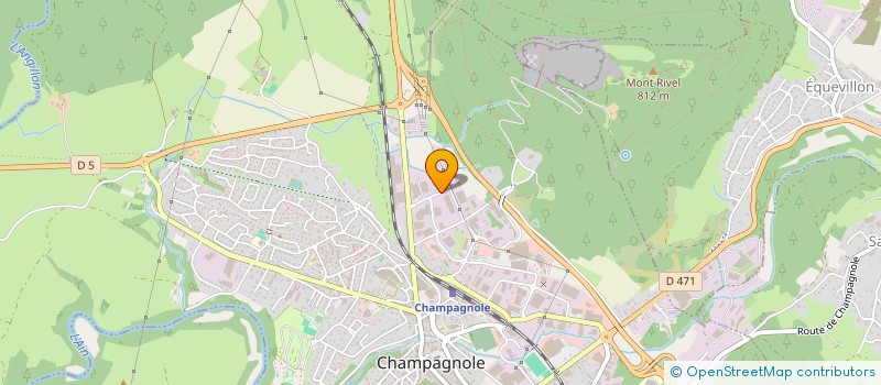localisation de l'entreprise UNIGOM à CHAMPAGNOLE