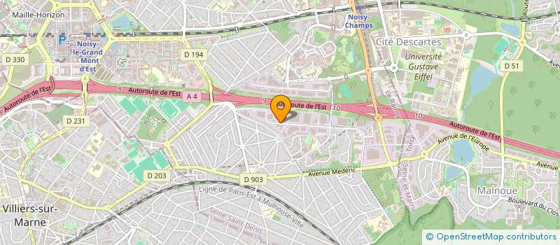 localisation de l'entreprise UNIGUEST FRANCE  NOISY-LE-GRAND