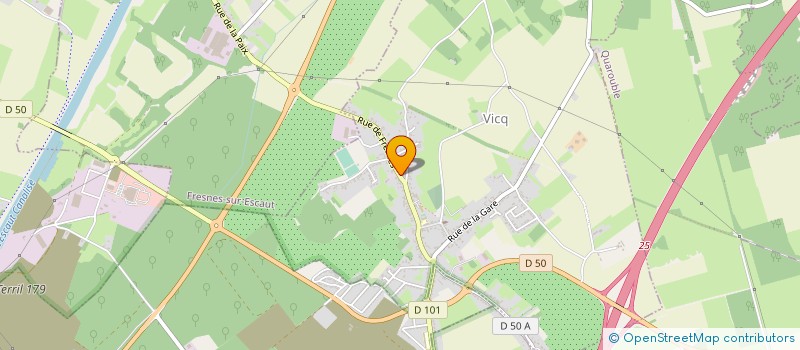 localisation de l'entreprise UNIHOCKEY CLUB LES GRIZZLYS DU HAINAUT à VICQ