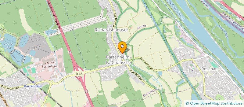 localisation de l'entreprise UNIJEUNES  BARTENHEIM