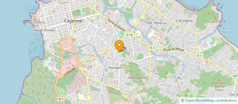 localisation de l'entreprise UNIK  CAYENNE