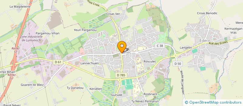 localisation de l'entreprise UNIK DIFFUSION  BRIEC