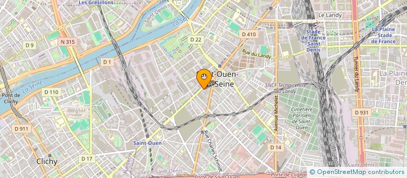 localisation de l'entreprise UNIK FORMATIONS à SAINT-OUEN-SUR-SEINE