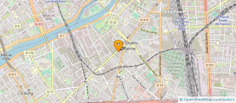 localisation de l'entreprise UNIK MUSIK à SAINT-OUEN-SUR-SEINE