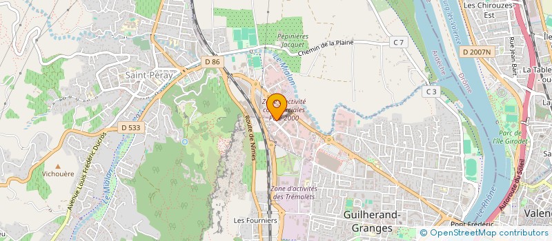 localisation de l'entreprise UNIK ONE  SAINT-PERAY