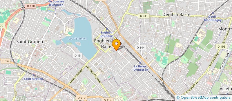 localisation de l'entreprise UNIK VOYAGES  ENGHIEN-LES-BAINS