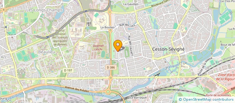 localisation de l'entreprise UNILEE  CESSON-SEVIGNE