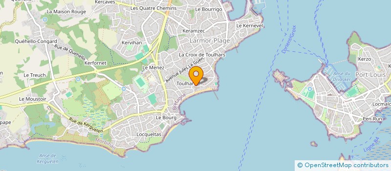 localisation de l'entreprise UNILEVERRE  LARMOR-PLAGE