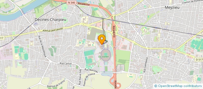 localisation de l'entreprise UNILIANS BIOGROUP à DECINES-CHARPIEU