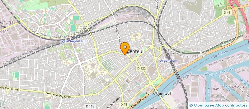 localisation de l'entreprise UNILOC à ARGENTEUIL