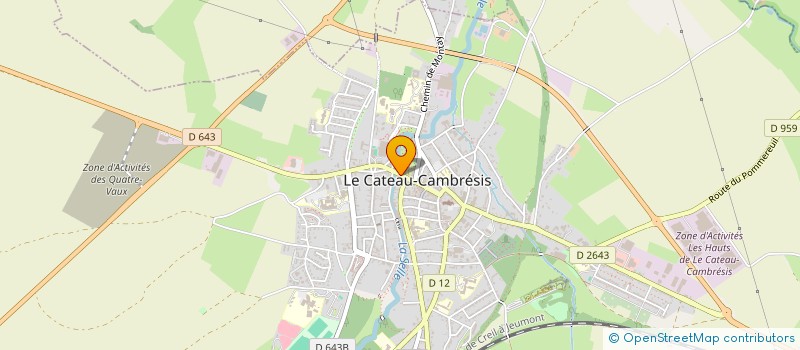 localisation de l'entreprise UNILVA à LE CATEAU-CAMBRESIS
