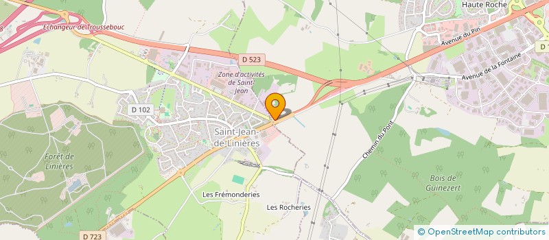 localisation de l'entreprise UNIMARKET  BEAUCOUZE