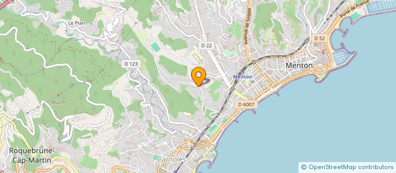 localisation de l'entreprise UNIME HOLDING à MENTON