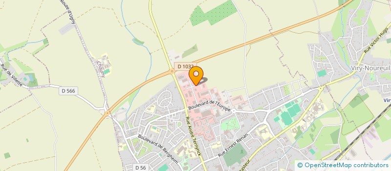 localisation de l'entreprise UNIMECA à CHAUNY