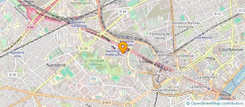 localisation de l'entreprise UNIMECS FRANCE à NANTERRE