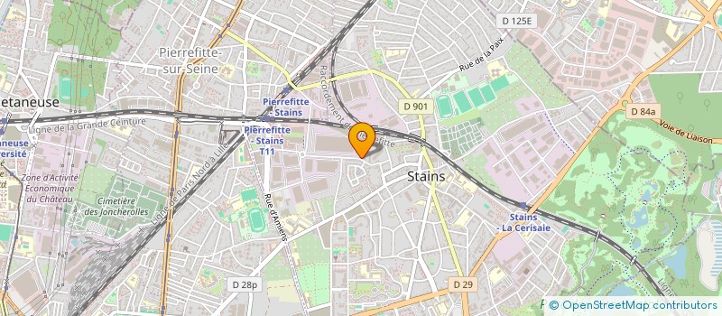 localisation de l'entreprise UNIMED à STAINS