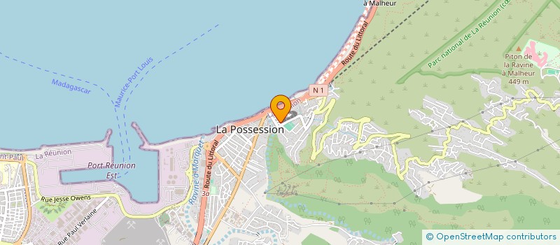 localisation de l'entreprise UNINOVAS à LA POSSESSION
