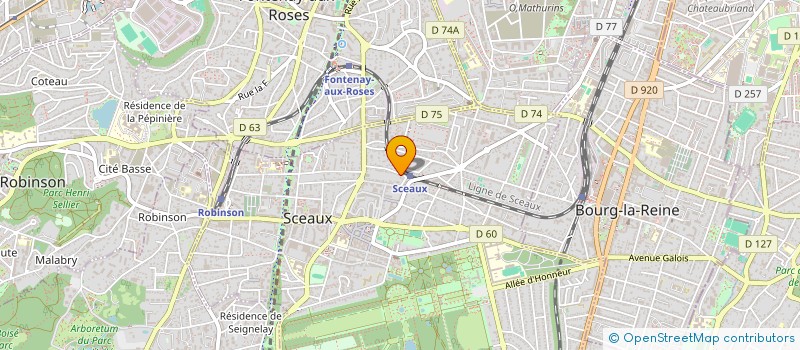 localisation de l'entreprise UNIO ASSOC SOKA BOUDHISME NICHIREN FRANC à SCEAUX
