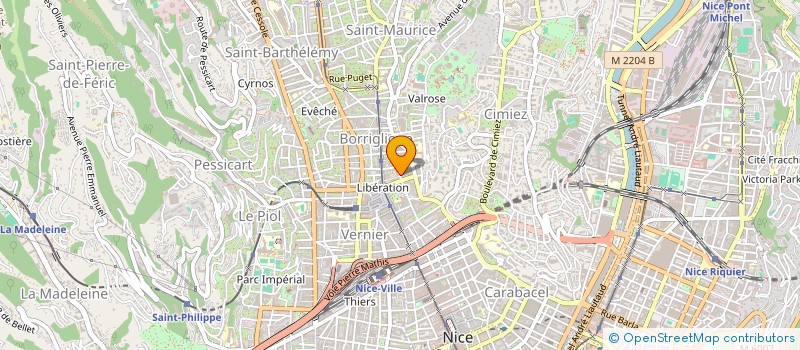 localisation de l'entreprise UNIO DEP PATRONAL PROTHESISTES DENTAI AM à NICE