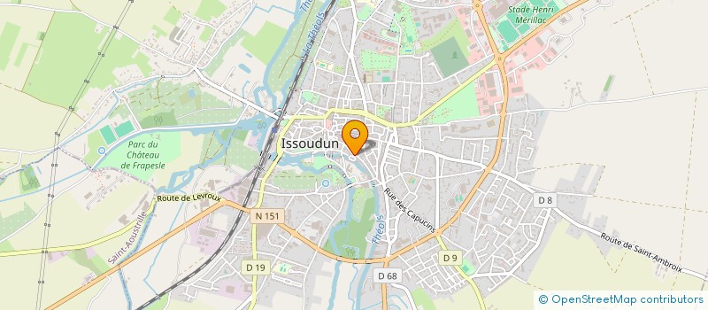 localisation de l'entreprise UNIO FRANC CENT VACA UFCV à ISSOUDUN