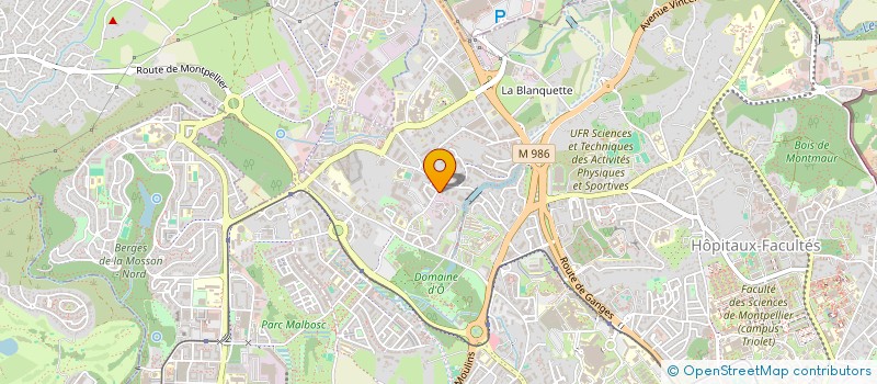 localisation de l'entreprise UNIO REGIO SYNDIC PROPRI FORES SYLVI LR à MONTPELLIER