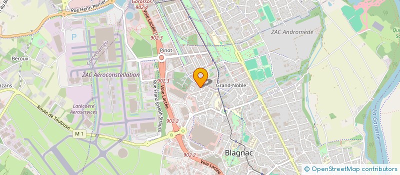 localisation de l'entreprise UNION  BLAGNAC