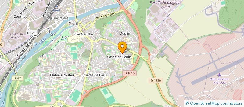 localisation de l'entreprise UNION  CREIL