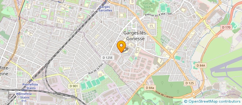 localisation de l'entreprise UNION 95 POUR DEVELOPPEMENT VIE ASSOCIAT à GARGES-LES-GONESSE